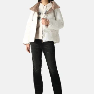 378500-98-206-130 Schicke kurze Steppjacke in Weiss