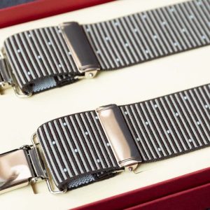 Hosenträger Flex Thin Stripes Brown Clips