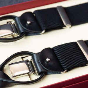 Hosenträger Ripsband Black Combine